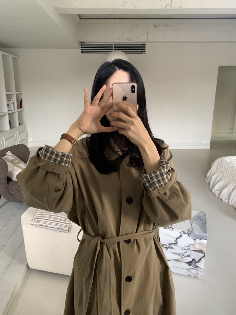 NINESQUARED東大門㊣直郵女裝新款推薦時尚25秋冬真品長款風衣NINESQUARED長款風衣