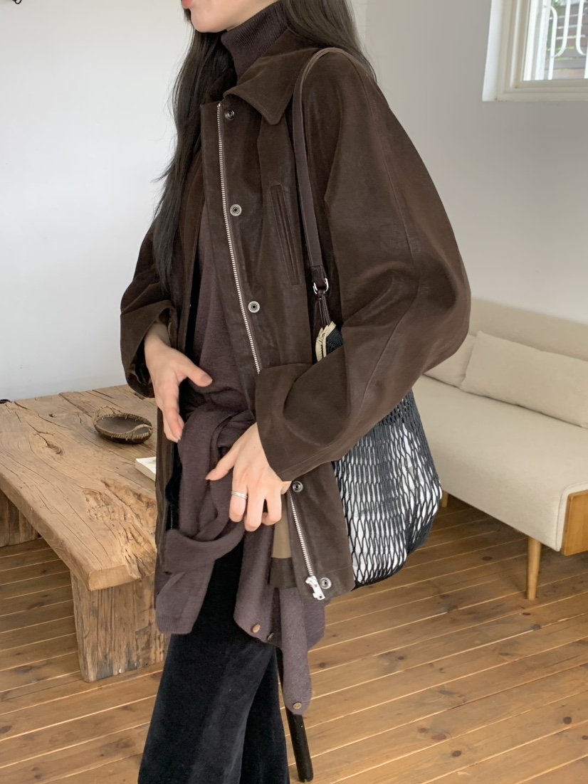 LEGACY韓國直郵㊣女士新款25秋冬職業時尚真品熱賣夾克皮革LEGACY夾克