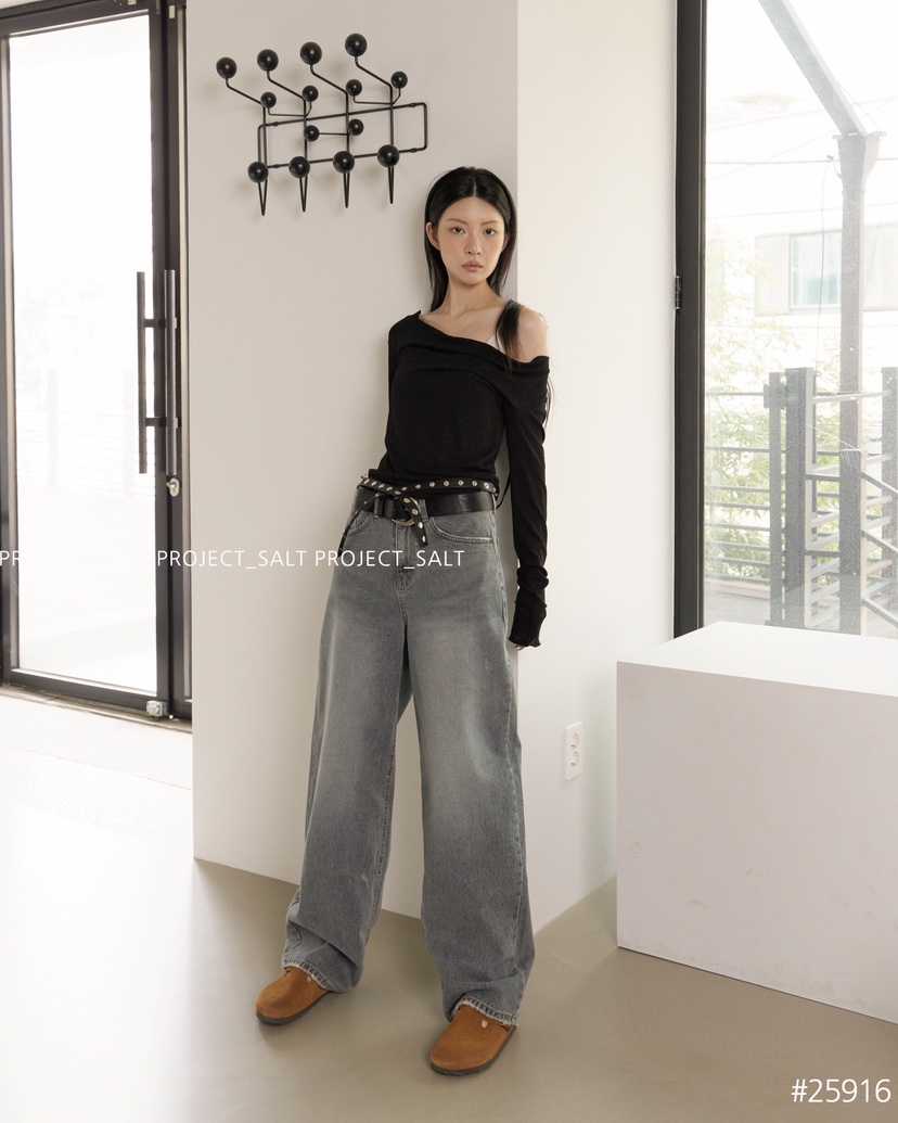 PROJECT SALT韓國代購㊣女士新款熱賣牛仔褲不含腰帶PROJECTSALT牛仔褲