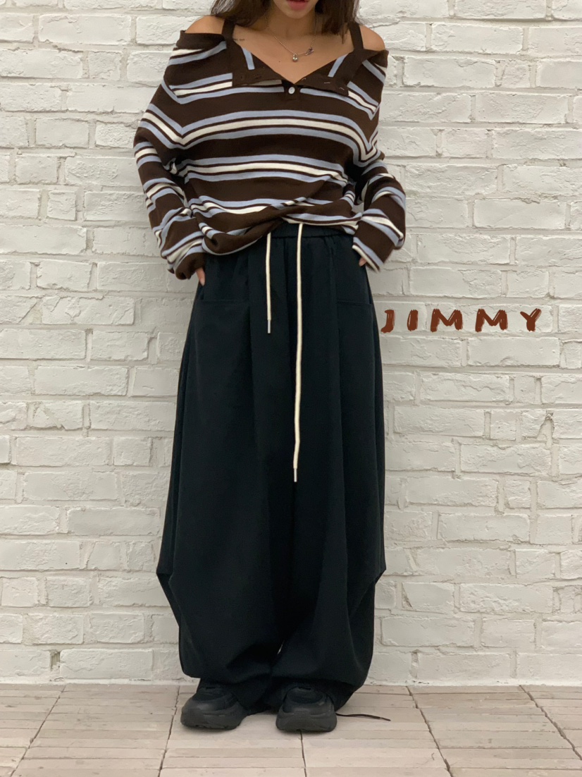 JIMMY東大門㊣代購女士新品人氣25秋冬推薦休閑時尚真品休閑褲JIMMY/REMAKE休閑褲