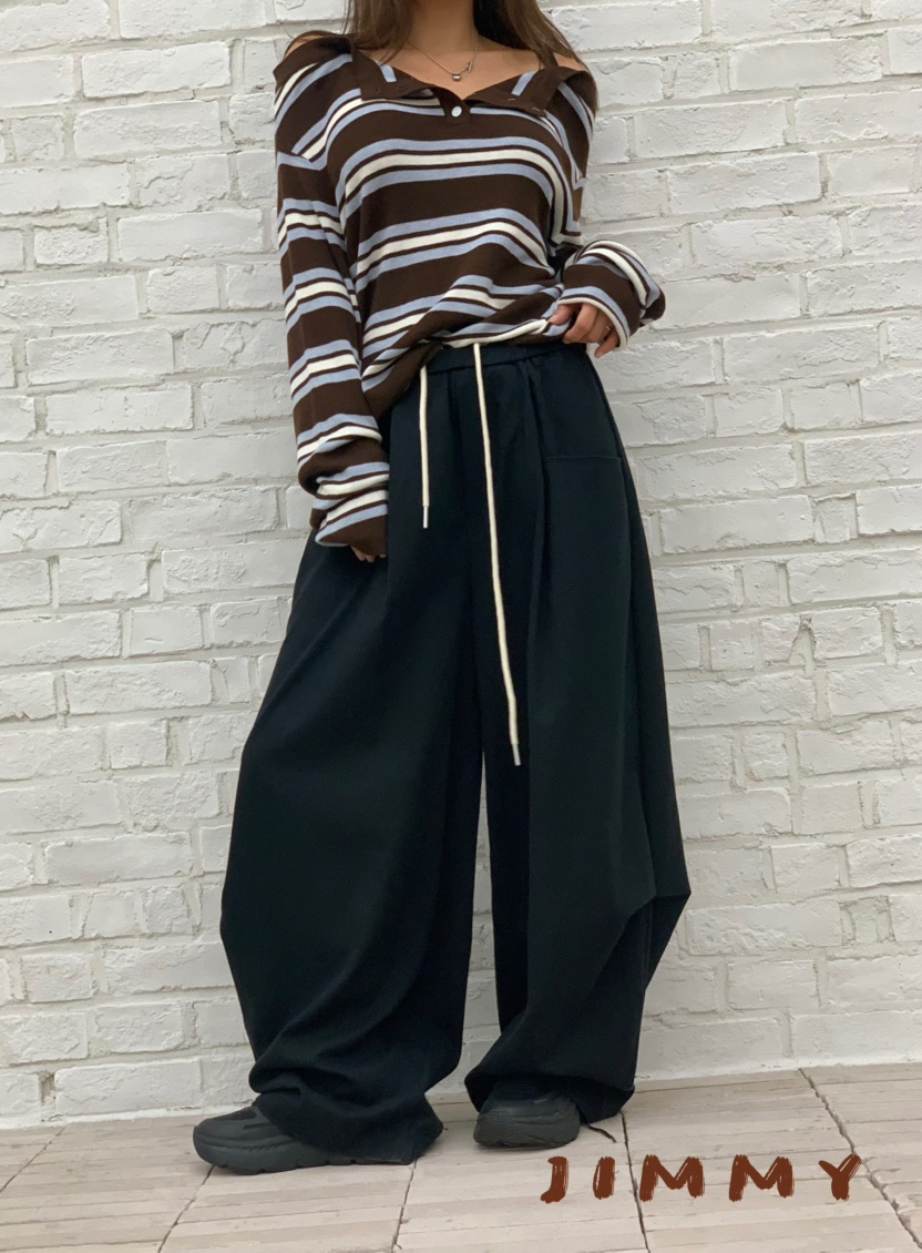 JIMMY東大門㊣代購女士新品人氣25秋冬推薦休閑時尚真品休閑褲JIMMY/REMAKE休閑褲