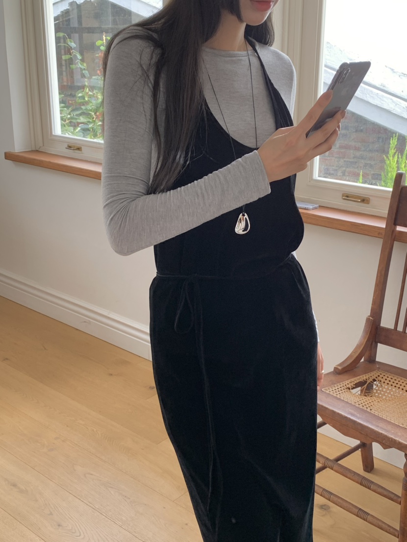LEGACY東大門㊣代購女士新款休閑熱賣推薦職業連衣裙天鵝絨LEGACY連衣裙