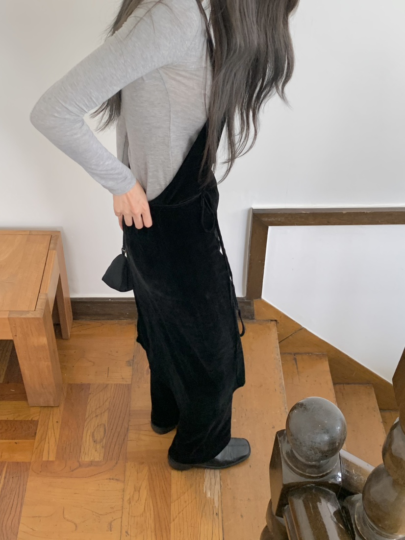 LEGACY東大門㊣代購女士新款休閑熱賣推薦職業連衣裙天鵝絨LEGACY連衣裙
