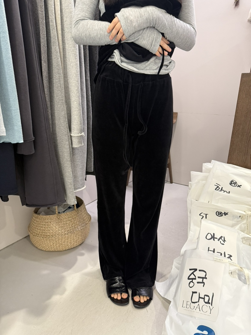 LEGACY韓國代購㊣女士新品真品熱賣人氣時尚職業休閑褲天鵝絨LEGACY休閑褲圖色1