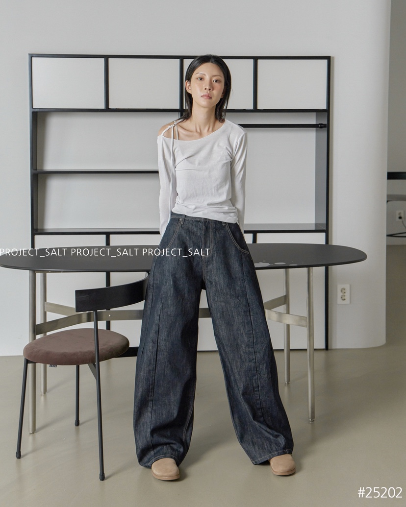 PROJECT SALT東大門㊣實拍女士新品休閑牛仔褲PROJECTSALT牛仔褲