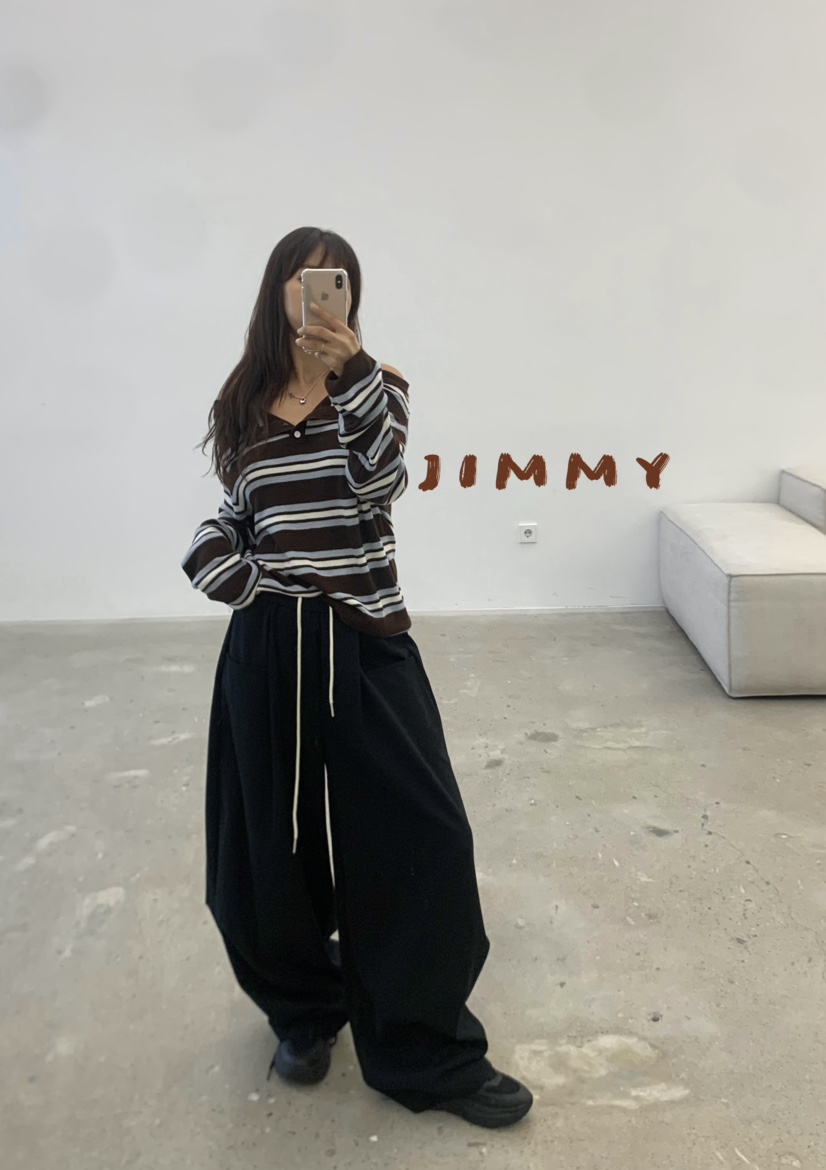 JIMMY東大門㊣直郵女士新款休閑時尚人氣熱賣25秋冬針織衫單排扣JIMMY/REMAKE針織衫