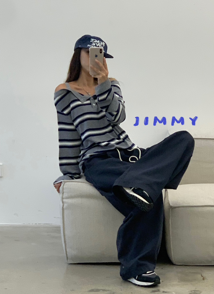 JIMMY東大門㊣直郵女士新款休閑時尚人氣熱賣25秋冬針織衫單排扣JIMMY/REMAKE針織衫