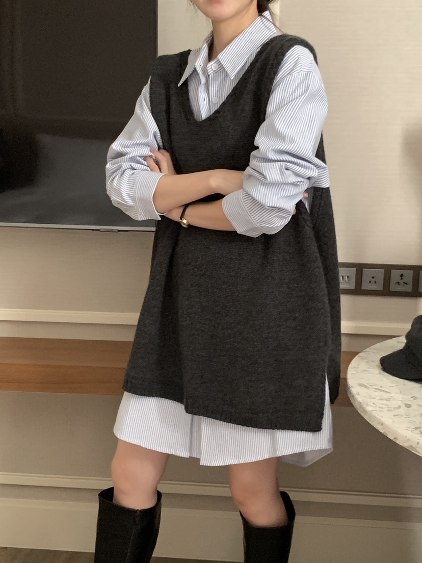 FRILL-T東大門㊣實拍女裝新品25秋冬熱賣休閑時尚吊帶背心FRILL-T吊帶/背心