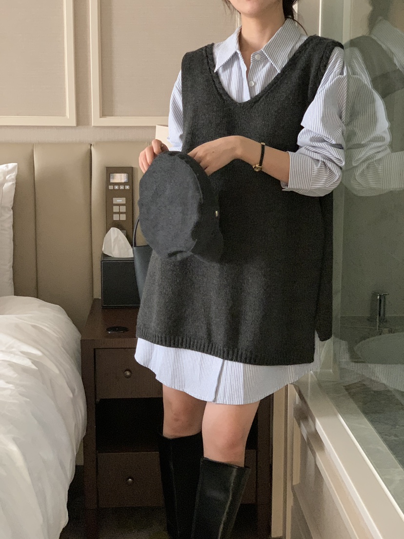 FRILL-T東大門㊣實拍女裝新品25秋冬熱賣休閑時尚吊帶背心FRILL-T吊帶/背心