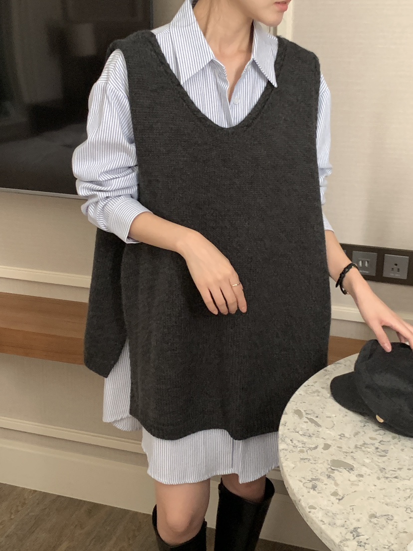 FRILL-T東大門㊣實拍女裝新品25秋冬熱賣休閑時尚吊帶背心FRILL-T吊帶/背心
