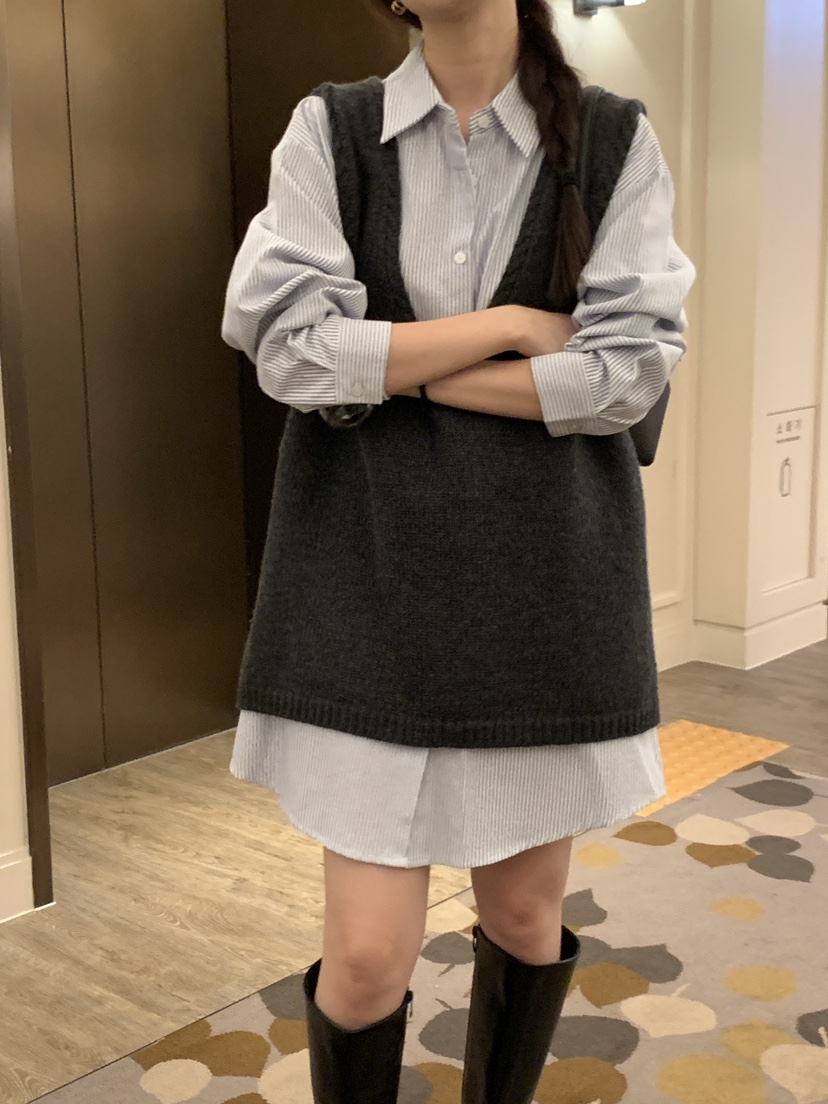 FRILL-T東大門㊣實拍女裝新品25秋冬熱賣休閑時尚吊帶背心FRILL-T吊帶/背心