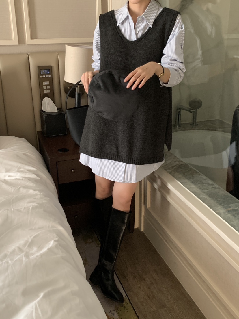 FRILL-T東大門㊣實拍女裝新品25秋冬熱賣休閑時尚吊帶背心FRILL-T吊帶/背心