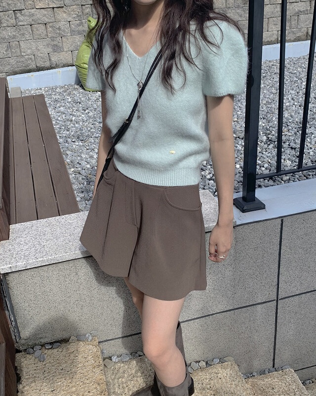 FRILL-T東大門㊣代購女裝新款熱賣25秋冬休閑時尚人氣針織衫FRILL-T針織衫