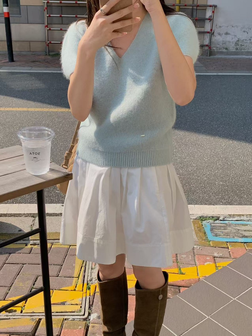 FRILL-T東大門㊣代購女裝新款熱賣25秋冬休閑時尚人氣針織衫FRILL-T針織衫