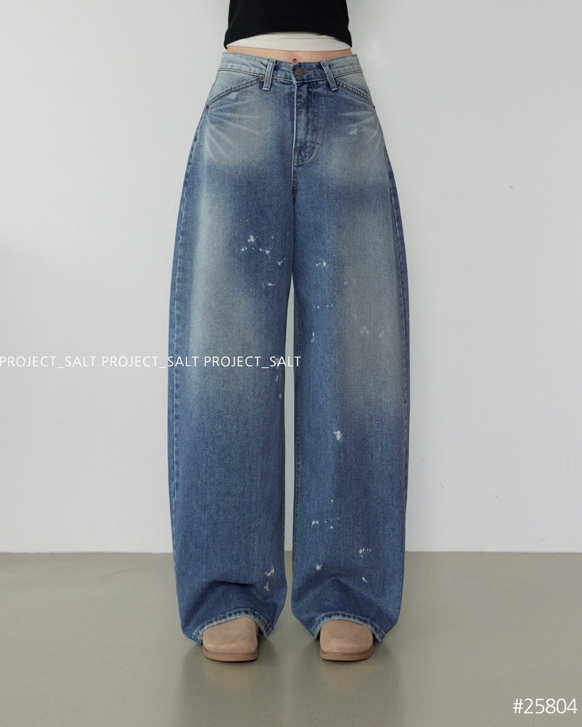 PROJECT SALT韓國直郵㊣女裝新品休閑牛仔褲PROJECTSALT牛仔褲