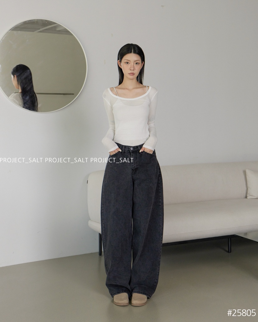 PROJECT SALT東大門㊣直郵女士新款休閑牛仔褲PROJECTSALT牛仔褲