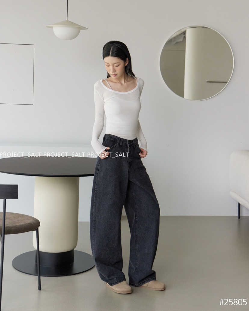 PROJECT SALT東大門㊣直郵女士新款休閑牛仔褲PROJECTSALT牛仔褲