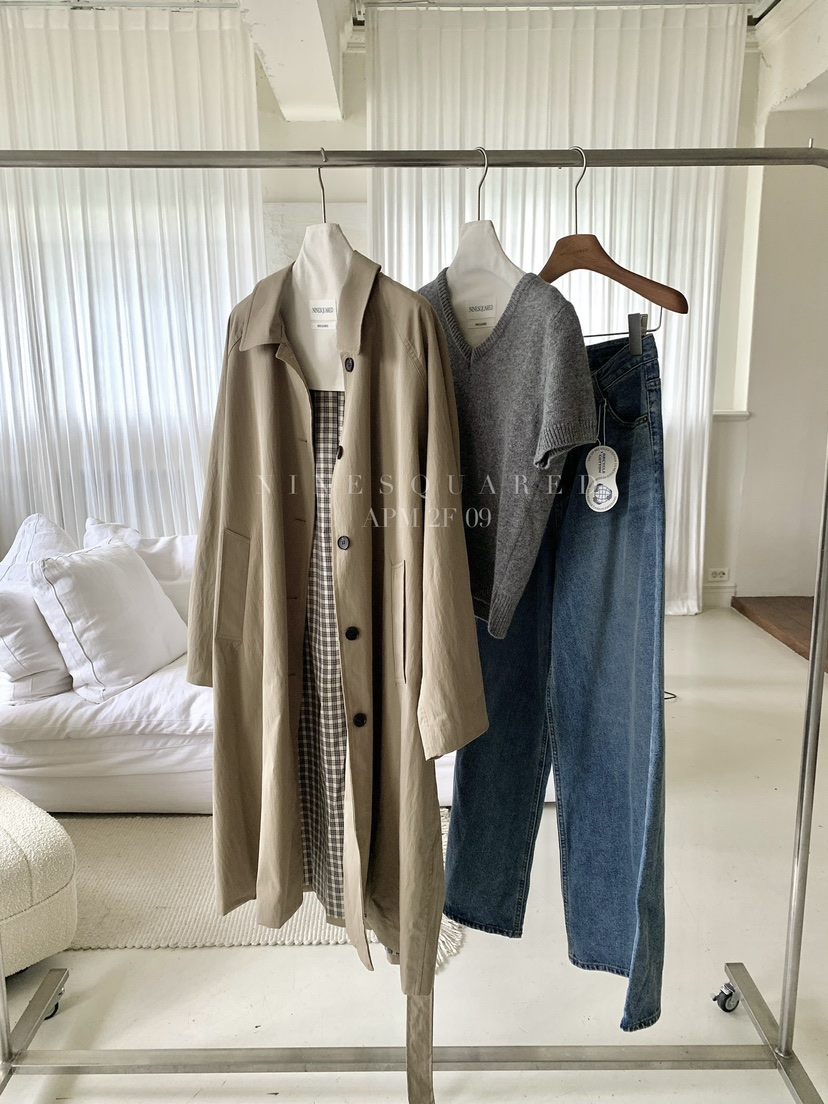 NINESQUARED東大門㊣實拍女士新品25秋冬熱賣真品時尚牛仔褲NINESQUARED牛仔褲