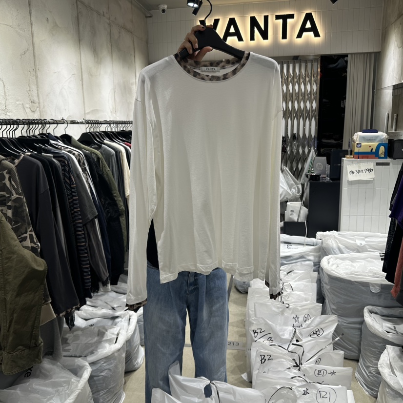 VANTA東大門㊣實拍女士新品25秋冬熱賣時尚職業長袖T恤羊絨VANTA長袖T恤圖色1