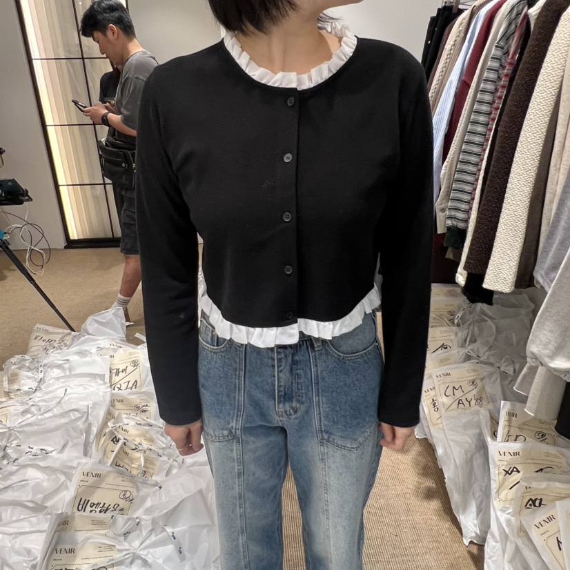 VENIR-a東大門㊣實拍女裝新品25秋冬真品推薦休閑職業針織衫VENIR-a針織衫圖色3