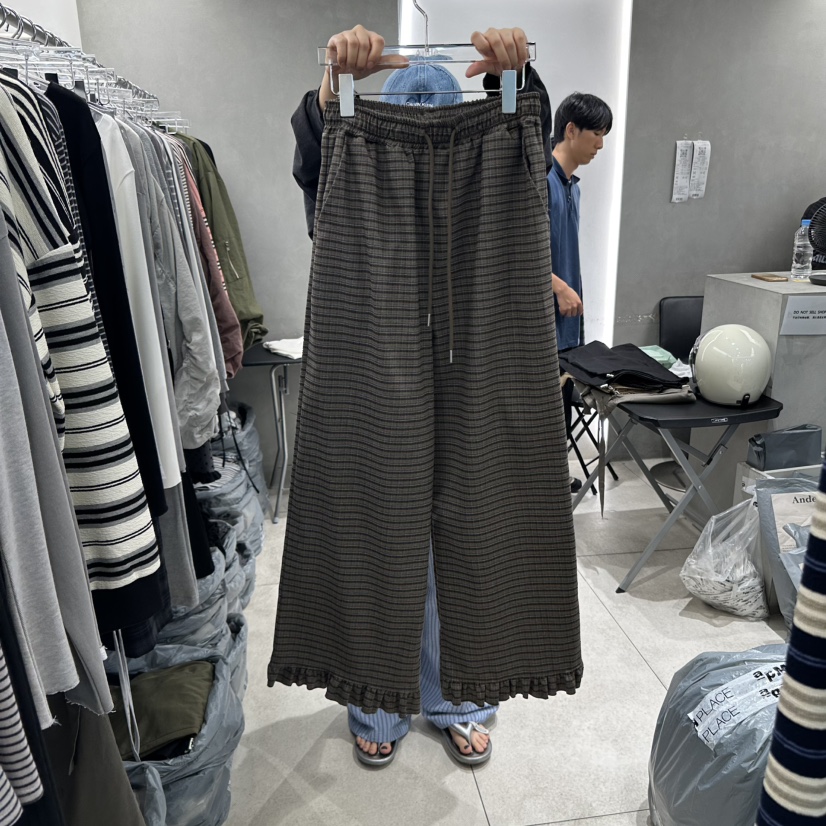 ANDE東大門㊣實拍女士新品時尚真品職業熱賣推薦休閑褲格紋Ande休閑褲圖色1