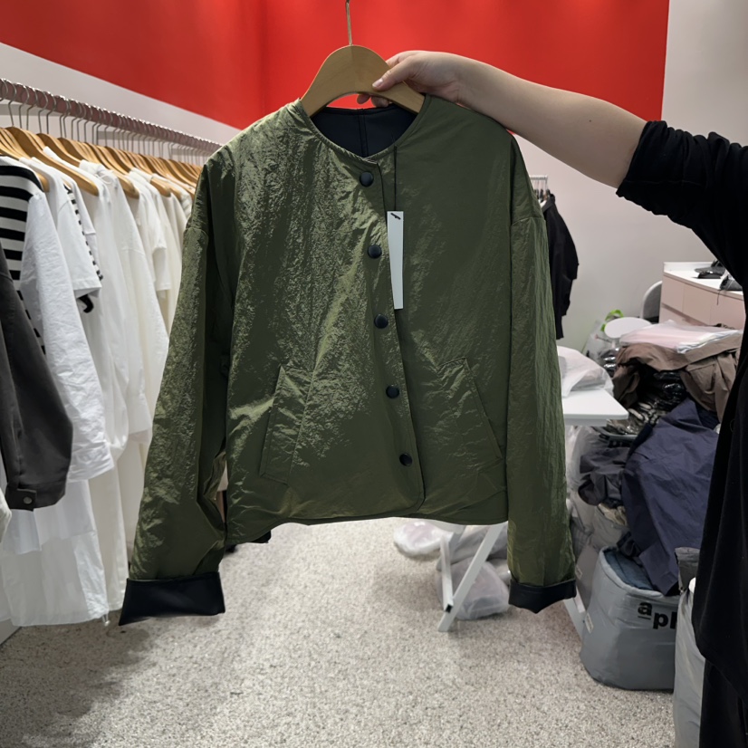 ATPZ韓國代購㊣女士新品時尚職業真品休閑25秋冬夾克皮革雙面ATTENTION PLEAES夾克圖色2
