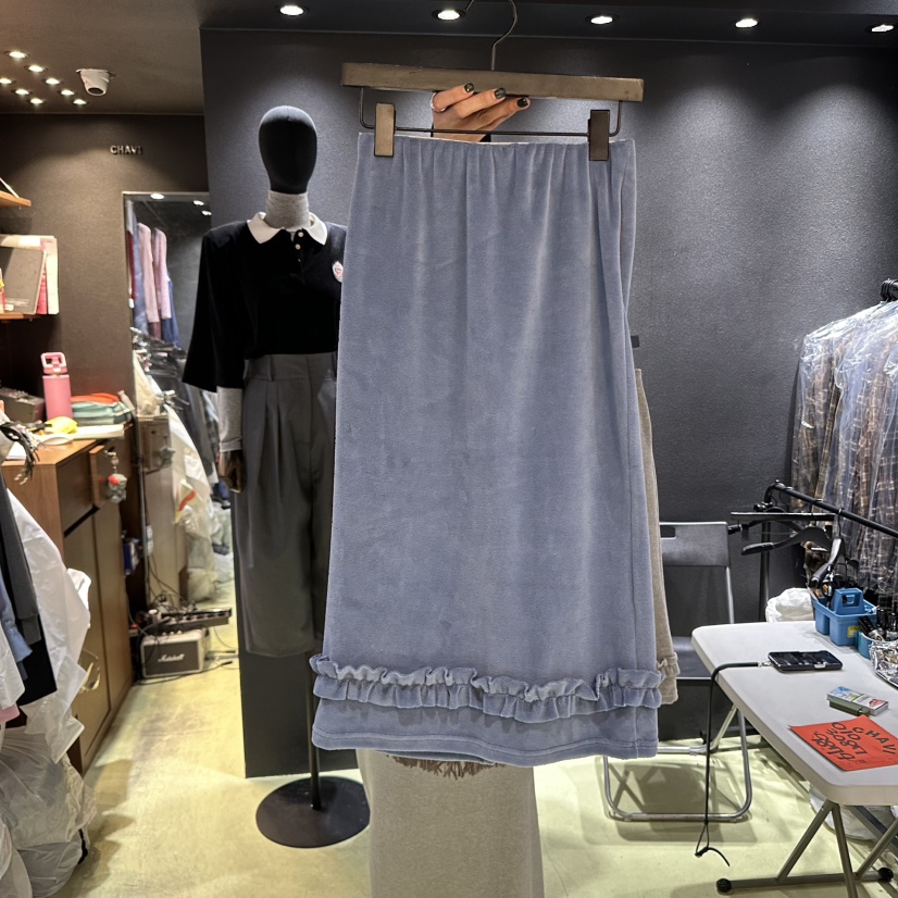 CHAVI東大門㊣直郵女裝新品職業25秋冬時尚熱賣休閑人氣長裙CHAVI長裙圖色1