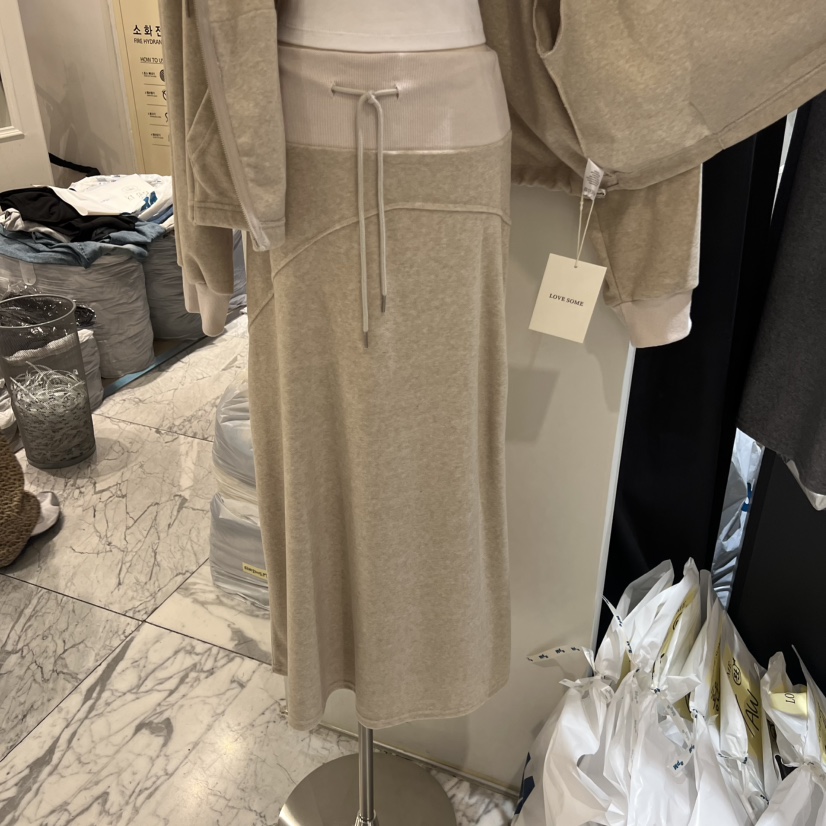 LOVE SOME東大門㊣實拍女士新款熱賣休閑25秋冬半身裙中短裙LOVE SOME半身裙/中短裙