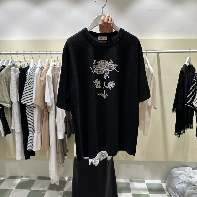 OREUM韓國代購㊣女士新款人氣推薦真品25秋冬時尚休閑職業T恤OREUMT恤圖色3