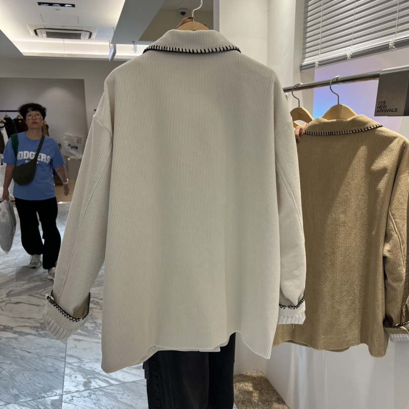 A東大門㊣實拍女裝新品時尚真品休閑職業熱賣人氣夾克燈芯絨A STORE夾克