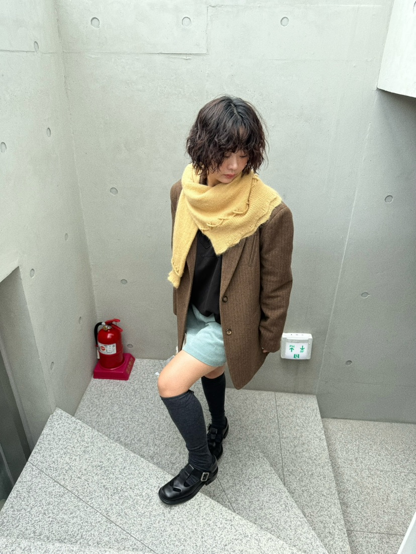 OLI SEOUL東大門㊣代購女裝新品25秋冬真品夾克美利奴羊毛OLI SEOUL夾克