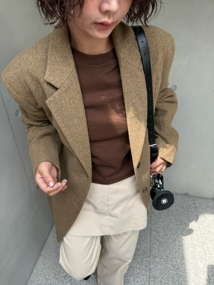 OLI SEOUL東大門㊣代購女裝新品25秋冬真品夾克美利奴羊毛OLI SEOUL夾克