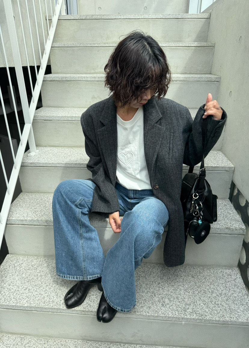 OLI SEOUL東大門㊣代購女裝新品25秋冬真品夾克美利奴羊毛OLI SEOUL夾克