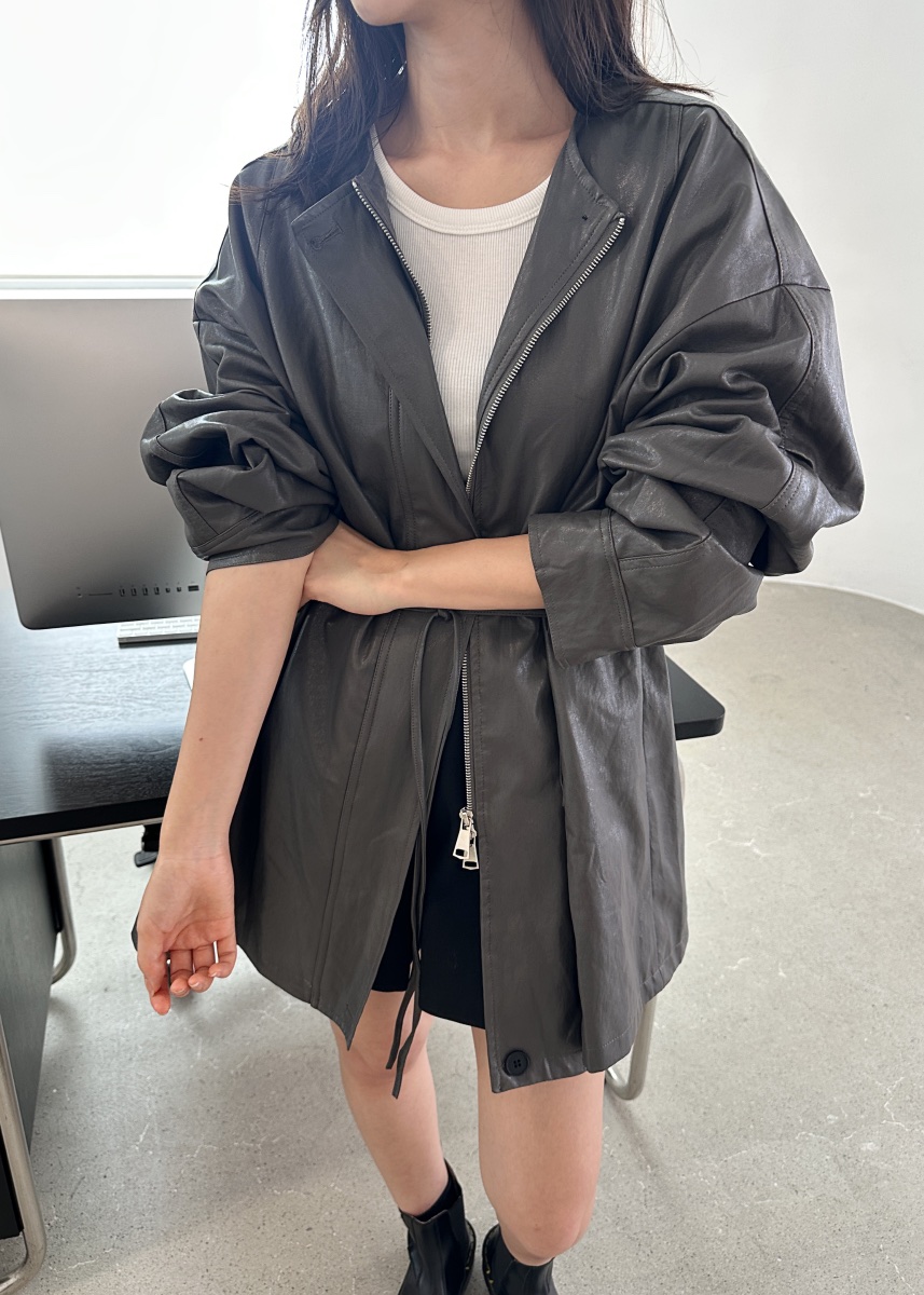 CLASSY-O東大門㊣代購女士新款真品25秋冬人氣皮衣生態皮夾克CLASSY-O皮衣