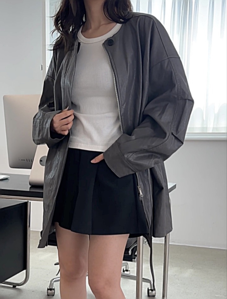 CLASSY-O東大門㊣代購女士新款真品25秋冬人氣皮衣生態皮夾克CLASSY-O皮衣