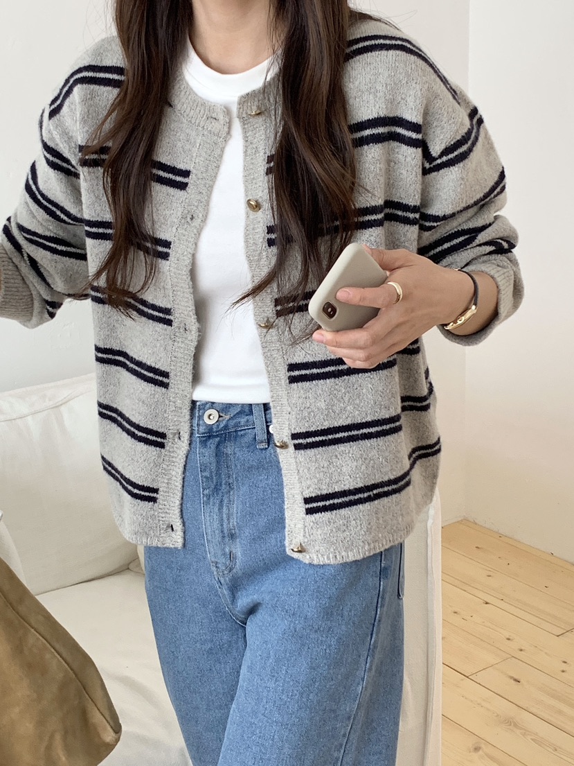 WOOD韓國代購㊣女士新品時尚真品人氣職業熱賣推薦25秋冬針織衫WOOD針織衫