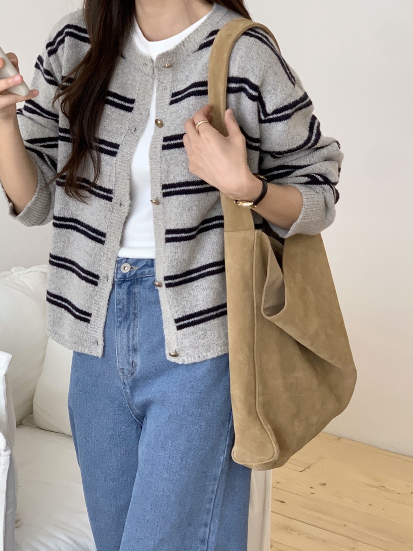 WOOD韓國代購㊣女士新品時尚真品人氣職業熱賣推薦25秋冬針織衫WOOD針織衫