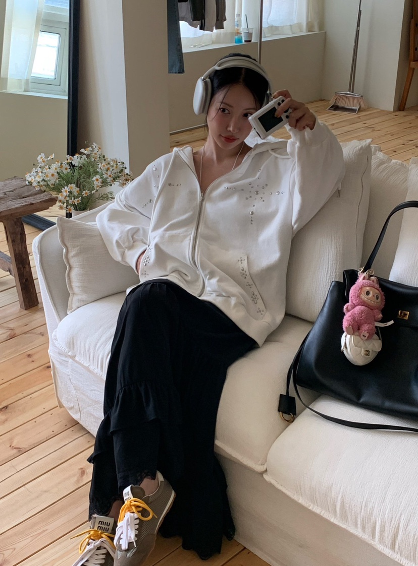 REVE CITE-L韓國直郵㊣女裝新品真品職業推薦夾克連帽拉鏈衫REVE CITE夾克