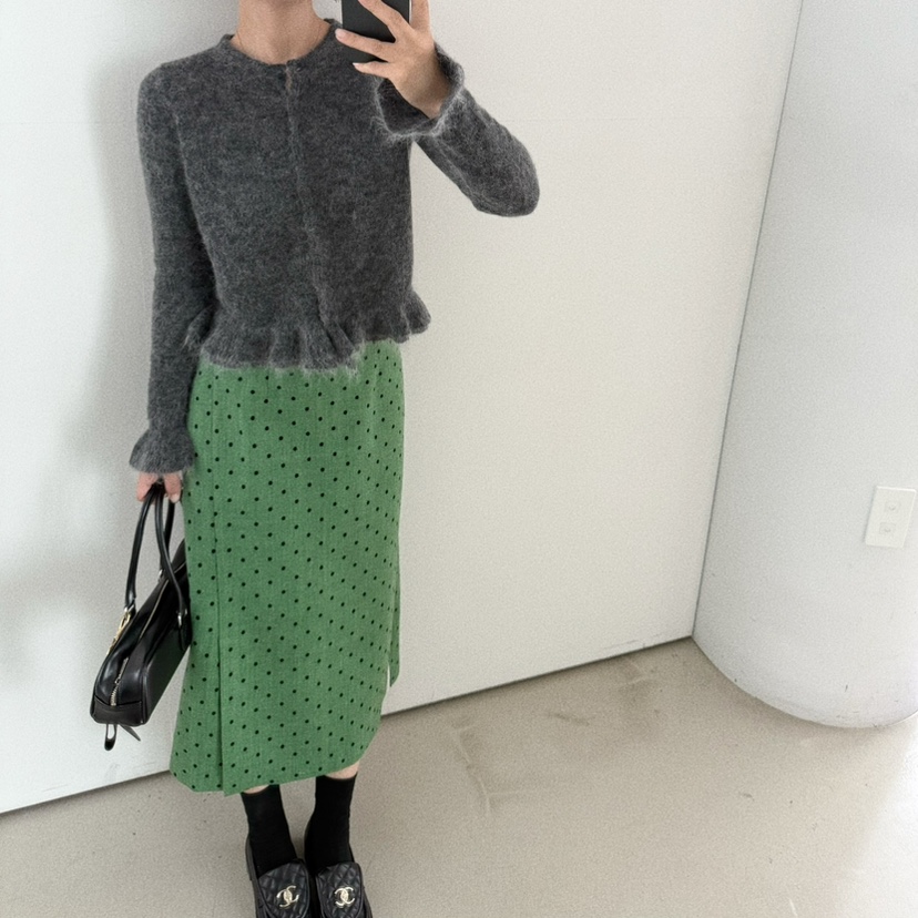 OLI SEOUL韓國代購㊣女裝新款時尚職業休閑熱賣真品推薦長裙OLI SEOUL長裙