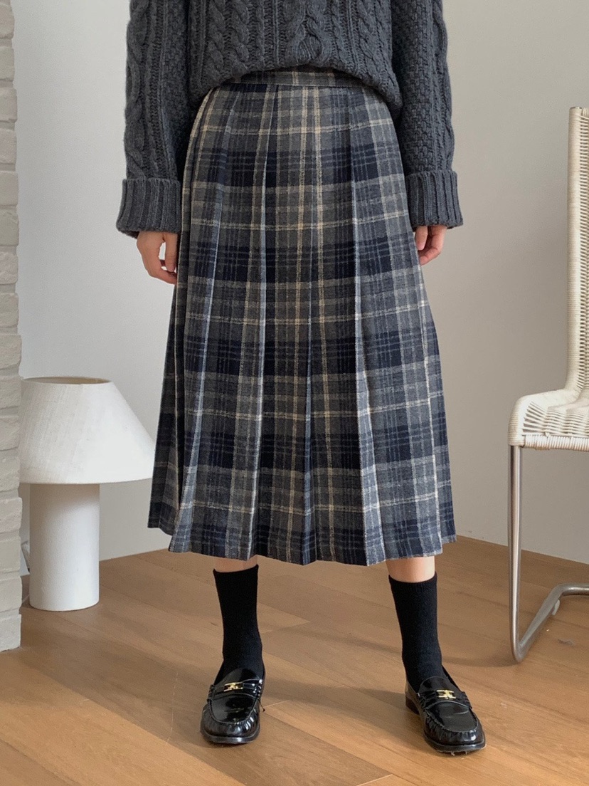 WOOD東大門㊣直郵女士新款休閑熱賣真品時尚人氣職業25秋冬長裙WOOD長裙圖色1