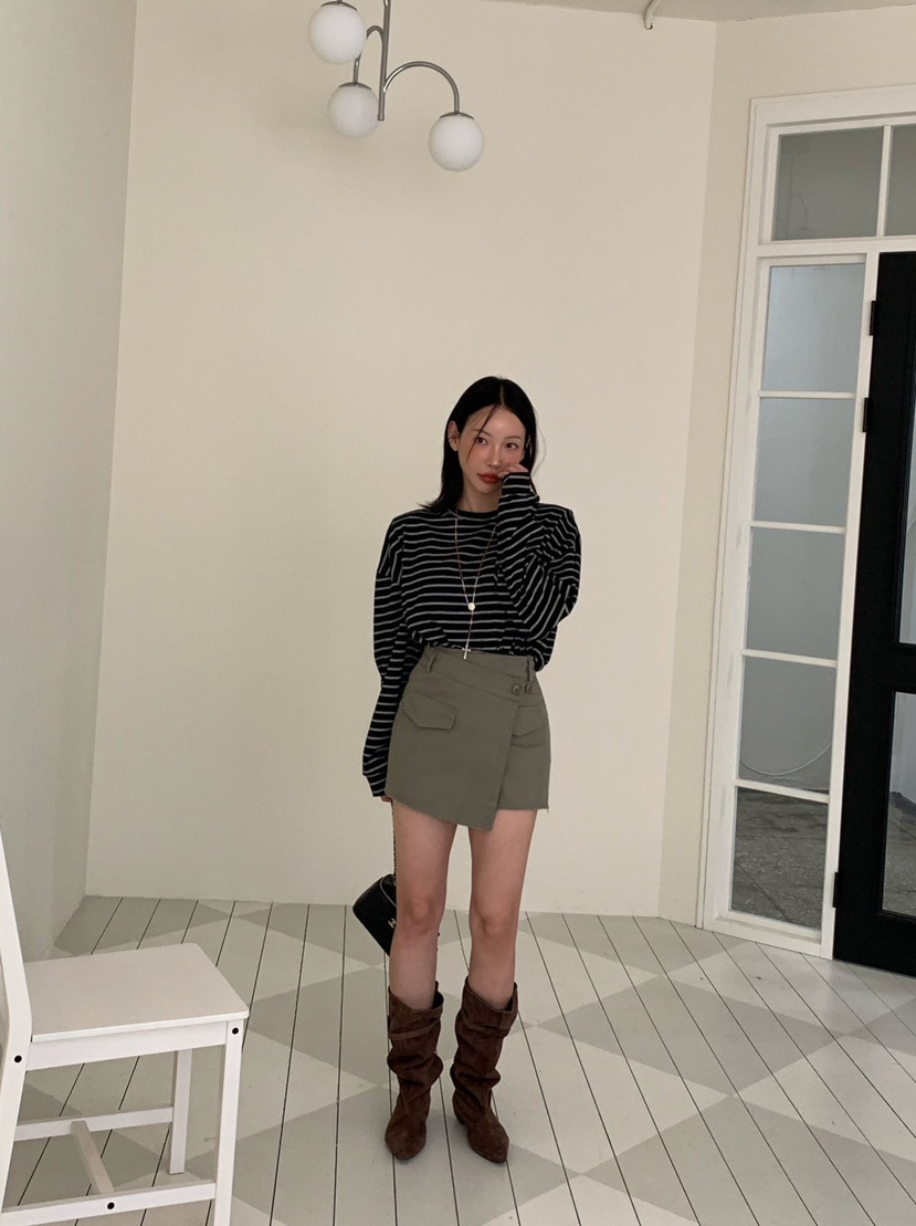 REVE CITE-L韓國直郵㊣女裝新品休閑熱賣25秋冬真品長袖T恤REVE CITE長袖T恤