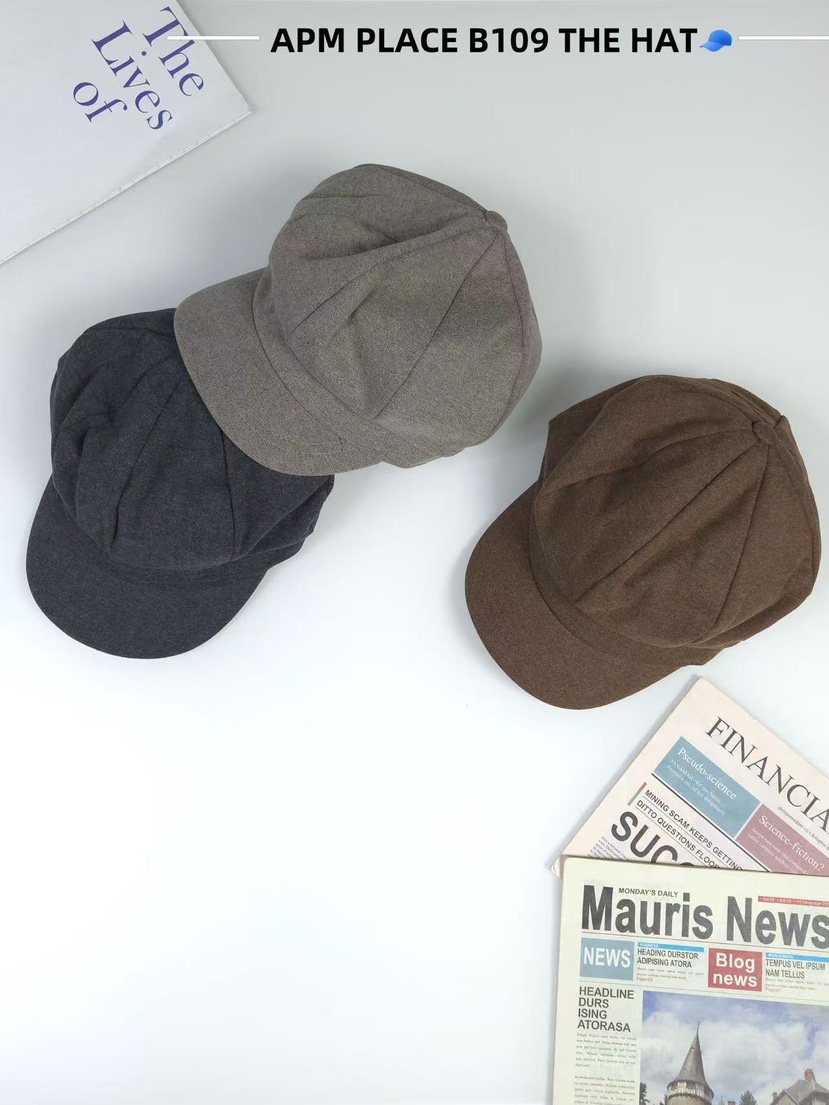 THE HAT-P韓國代購㊣女士新品熱賣職業推薦休閑25秋冬帽子復古THE HAT帽子