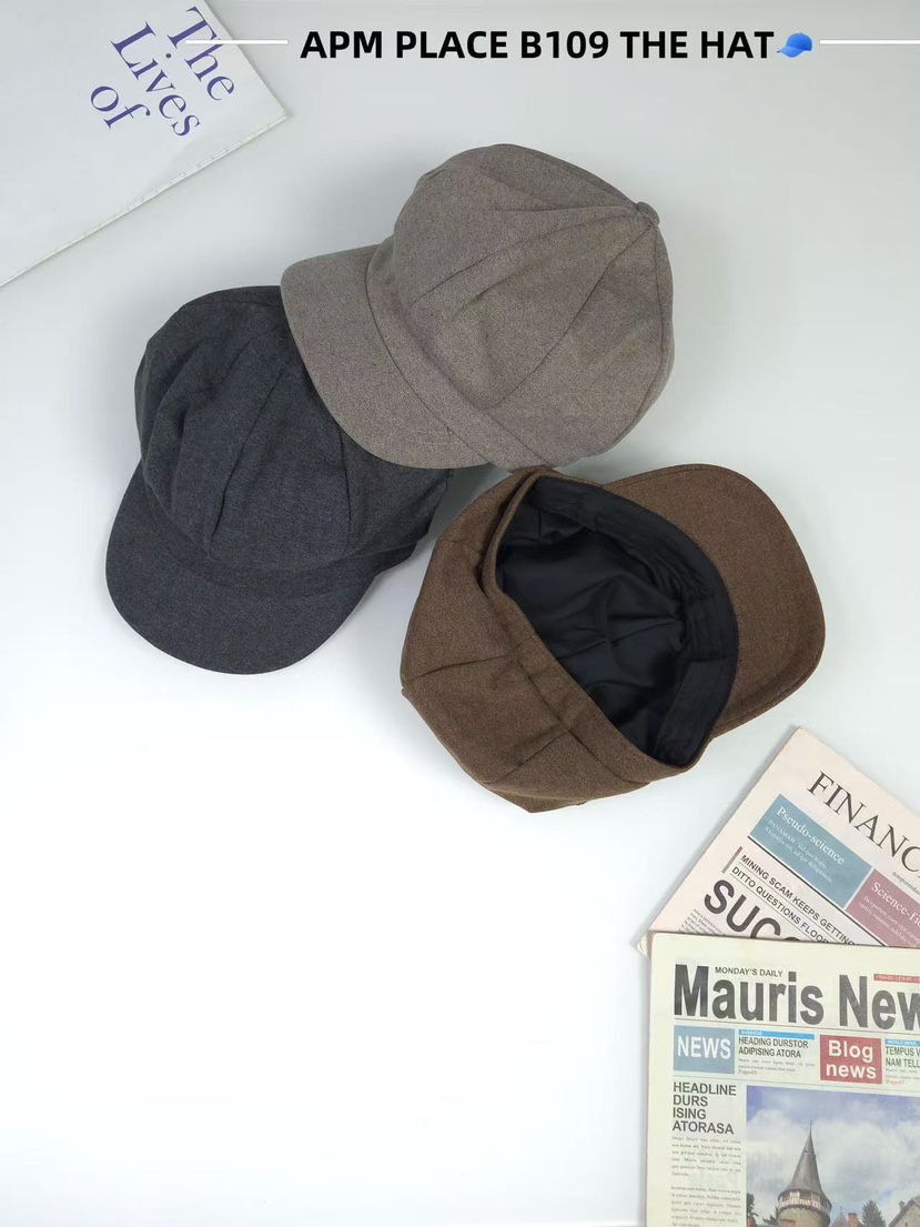 THE HAT-P韓國代購㊣女士新品熱賣職業推薦休閑25秋冬帽子復古THE HAT帽子