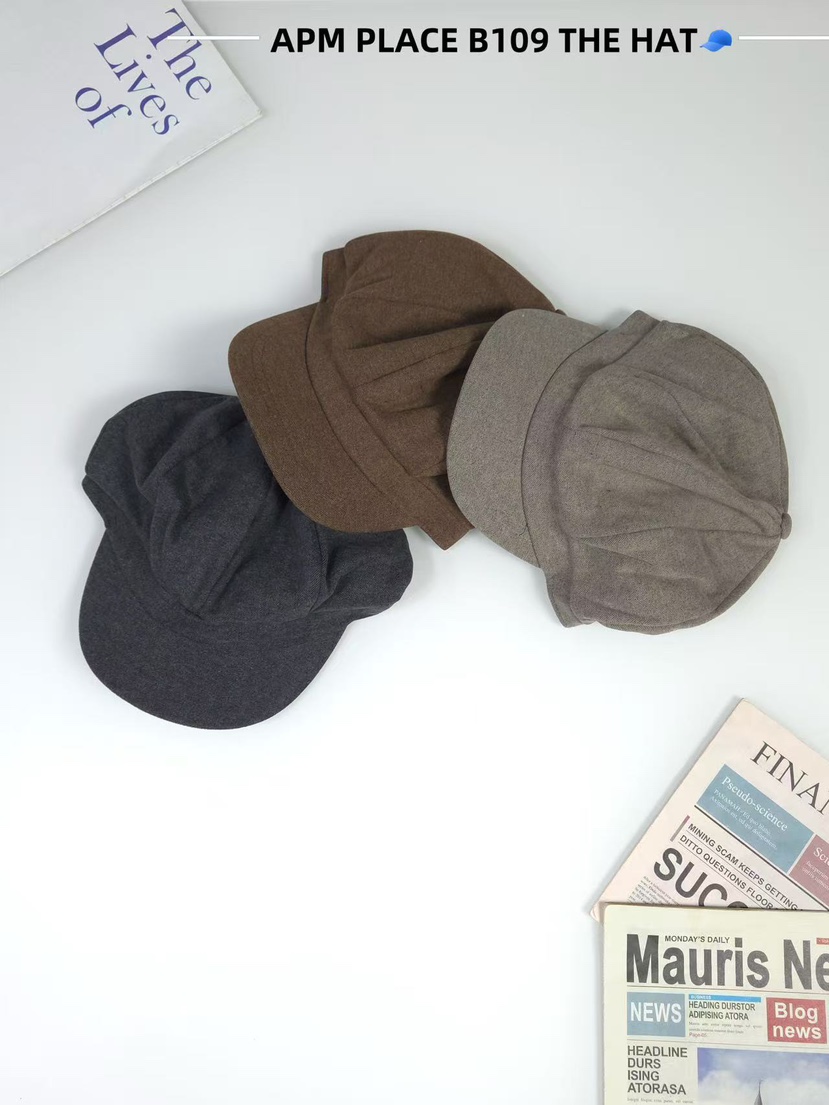THE HAT-P韓國代購㊣女士新品熱賣職業推薦休閑25秋冬帽子復古THE HAT帽子