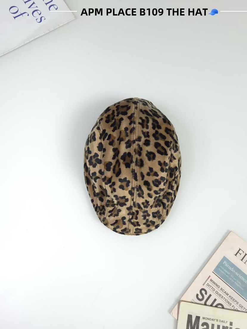 THE HAT-P東大門㊣直郵女裝新品真品推薦熱賣25秋冬帽子豹紋THE HAT帽子