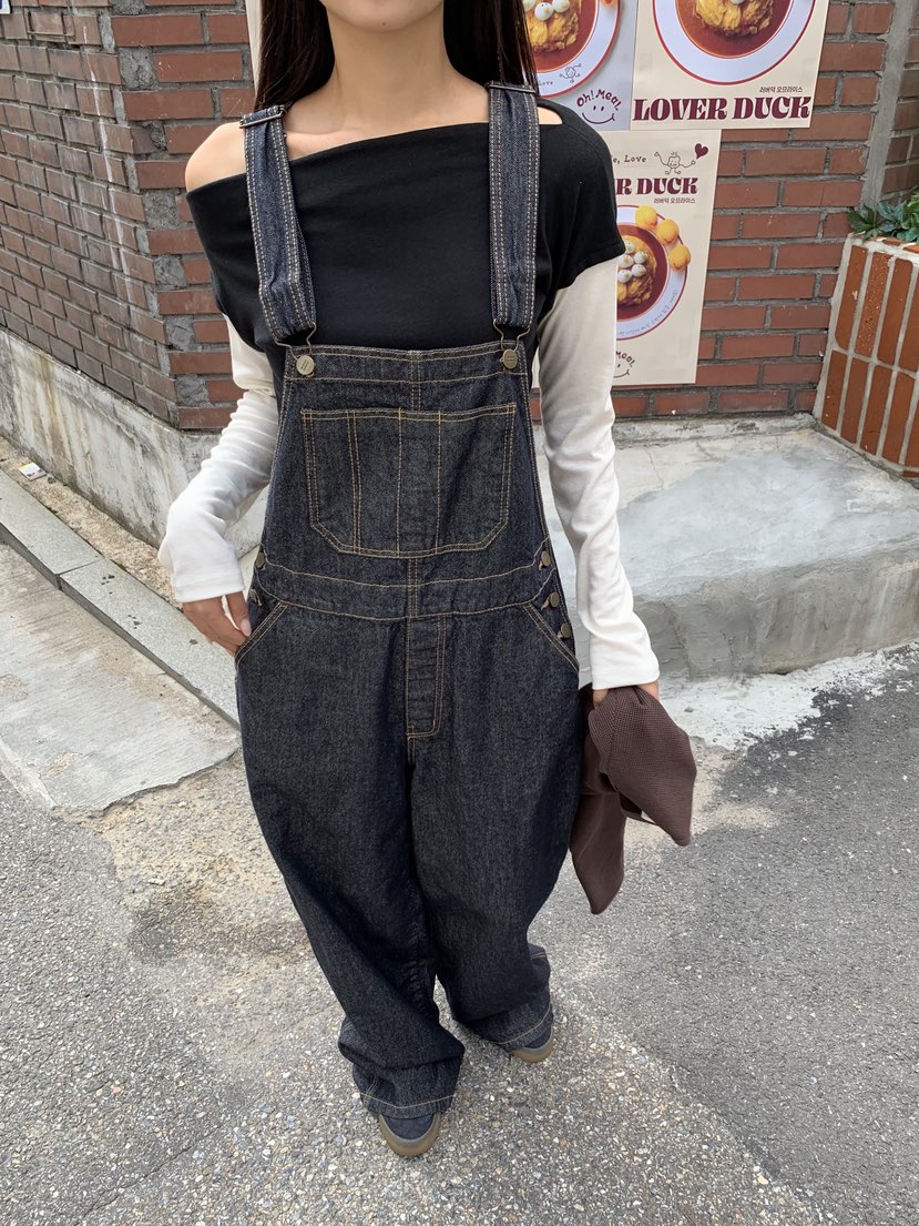 SUNDER MARKET韓國直郵㊣女裝新款推薦真品職業休閑背帶褲SUNDER MARKET背帶褲