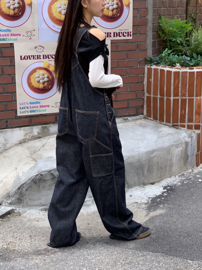 SUNDER MARKET韓國直郵㊣女裝新款推薦真品職業休閑背帶褲SUNDER MARKET背帶褲