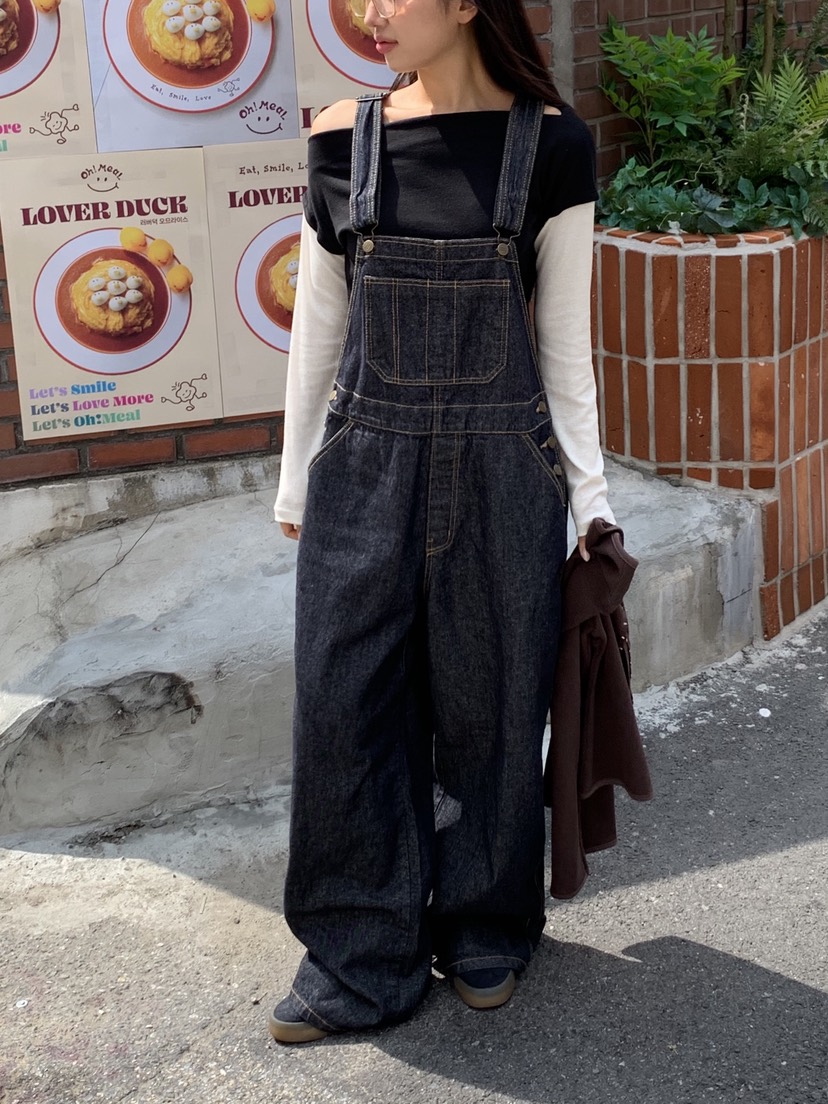 SUNDER MARKET韓國直郵㊣女裝新款推薦真品職業休閑背帶褲SUNDER MARKET背帶褲