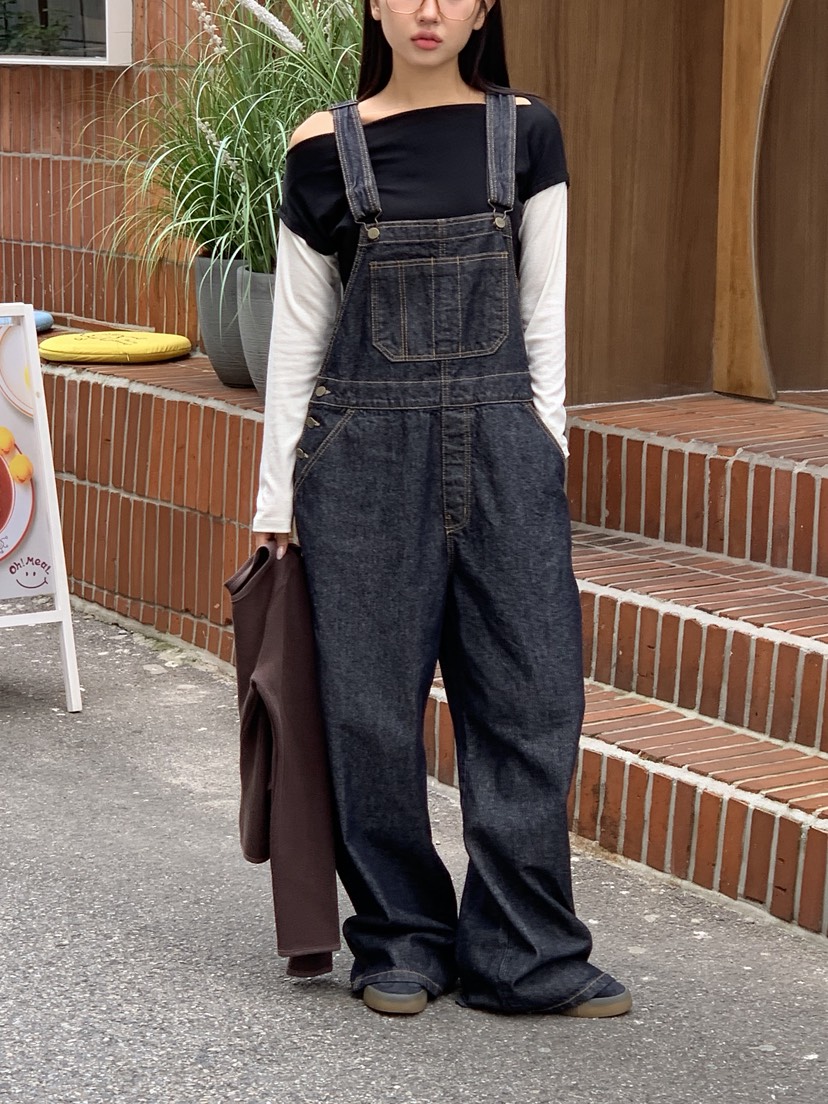SUNDER MARKET韓國直郵㊣女裝新款推薦真品職業休閑背帶褲SUNDER MARKET背帶褲