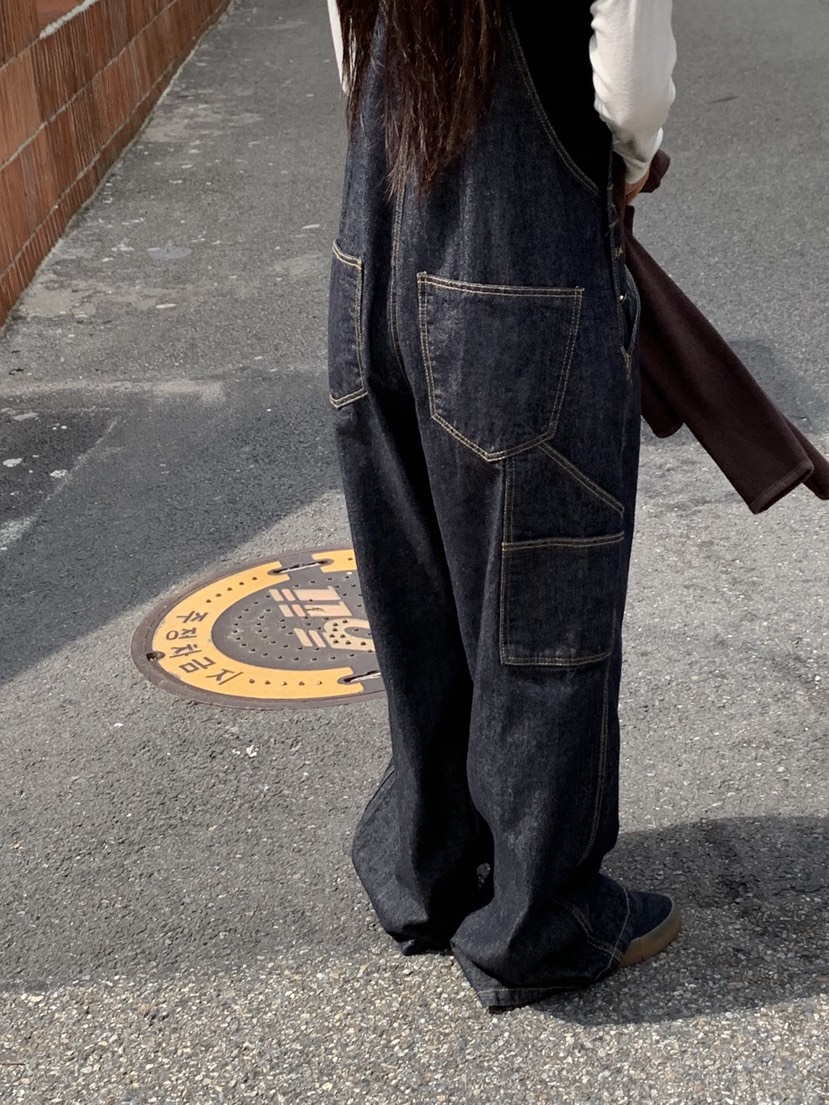 SUNDER MARKET韓國直郵㊣女裝新款推薦真品職業休閑背帶褲SUNDER MARKET背帶褲